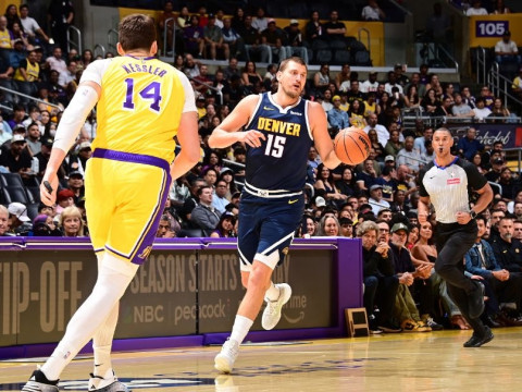 NBA回放全场录像高清:季前赛掘金vs湖人(10月17日)附比赛数据战报