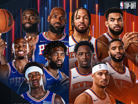 2026NBA新赛季揭幕战赛程时间表&比赛时间 76人能否搅局尼克斯？